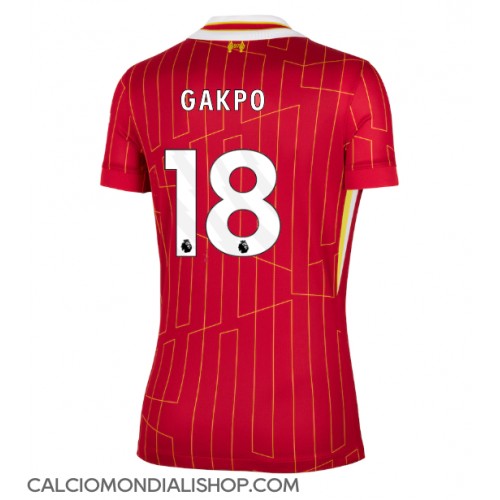 Maglie da calcio Liverpool Cody Gakpo #18 Prima Maglia Femminile 2024-25 Manica Corta